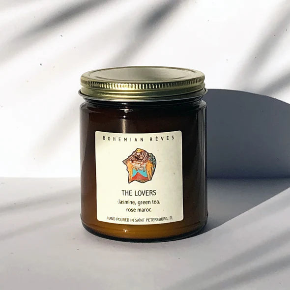 The Lovers Soy Candle「情人」香氛工藝蠟燭(帶有玫瑰花瓣)