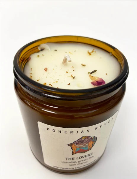 The Lovers Soy Candle「情人」香氛工藝蠟燭(帶有玫瑰花瓣)