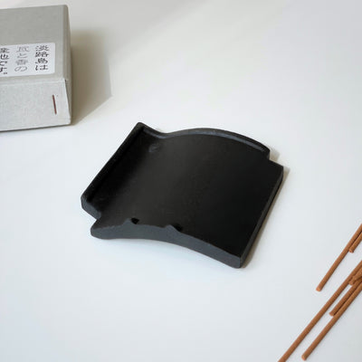 Awaji Kawara Tiles Incense Holder 淡路瓦線香座 (Black 瓦黑)
