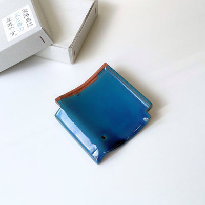 Awaji Kawara Tiles Incense Holder 淡路瓦線香座 (Blue 蒼海藍)